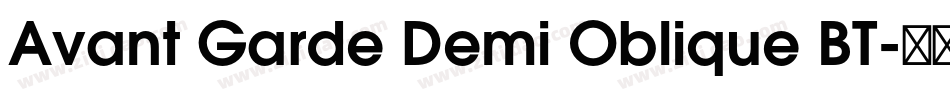 Avant Garde Demi Oblique BT字体转换